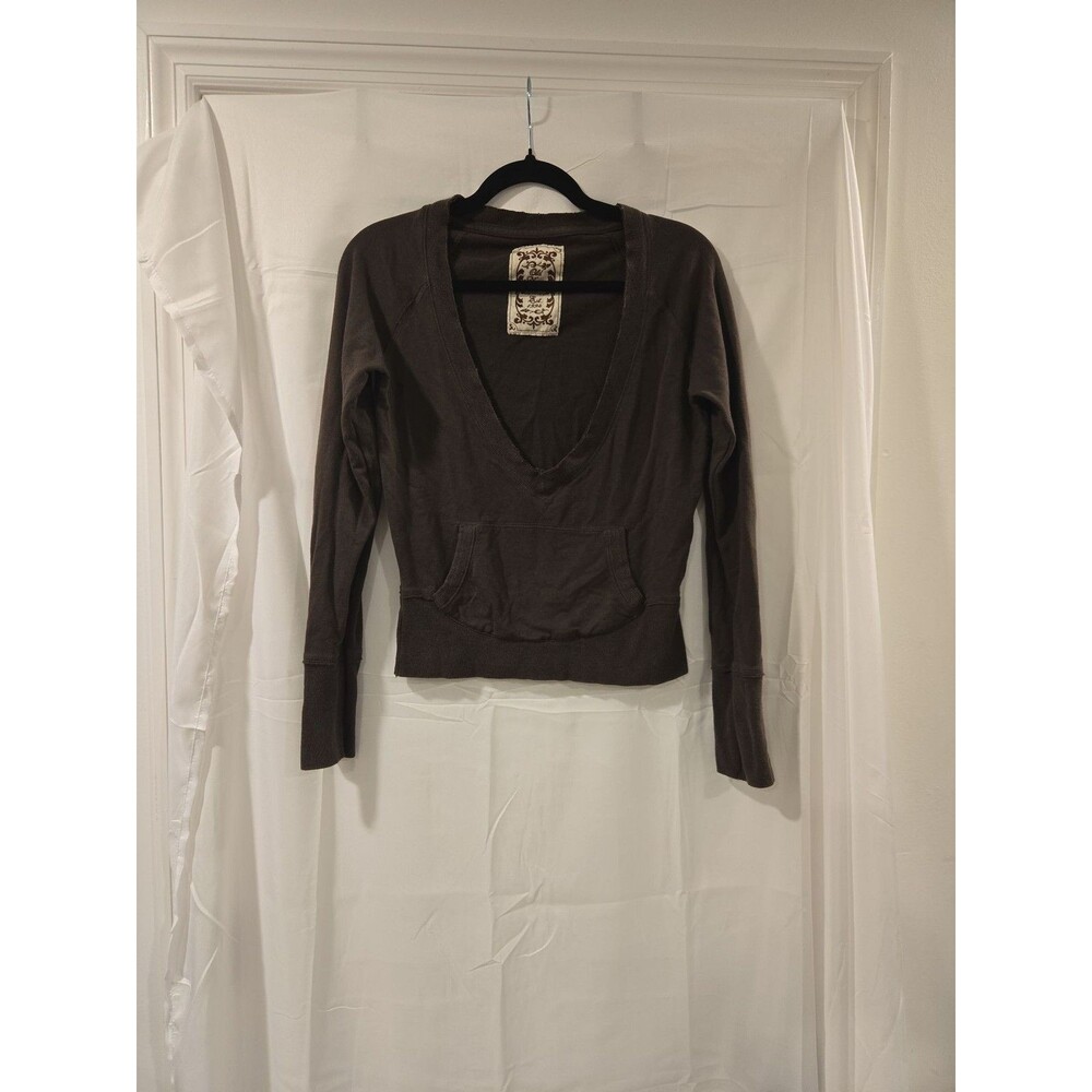 Vintage Old Navy Y2K Deep V-Neck Long Sleeve Pullover
